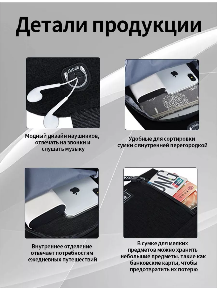 Сумка бананка через плечо BlackBlazzer